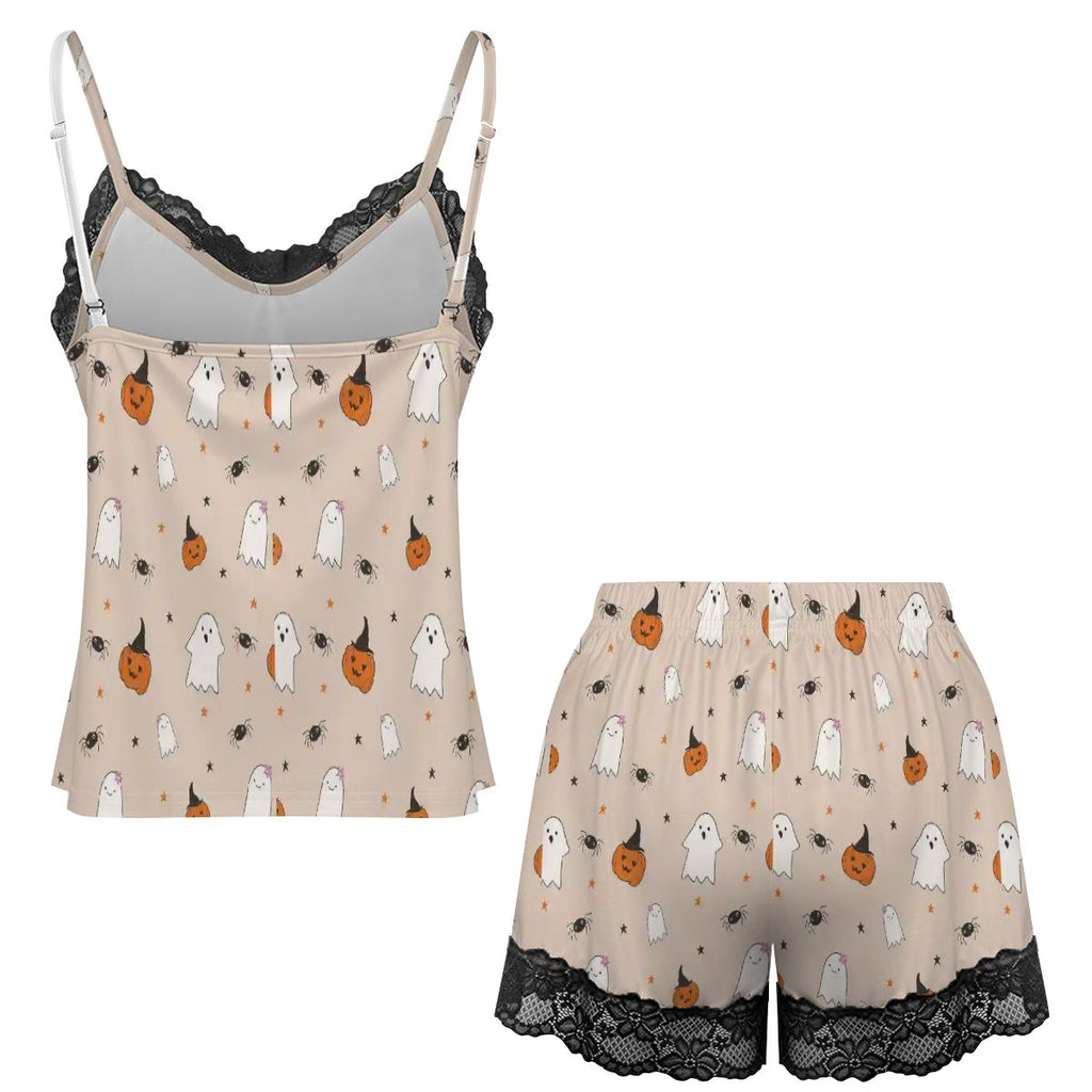 Halloween  Cami Lace Pajama Set