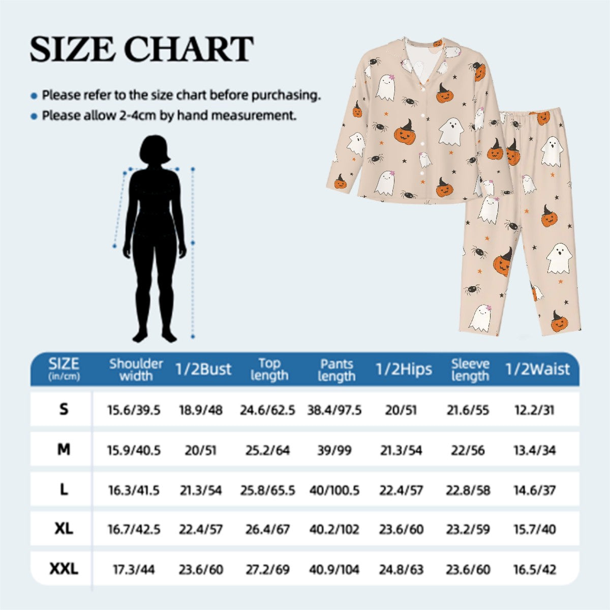 Halloween Long Sleeved Pajamas